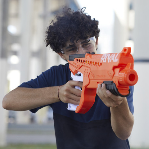 Helix Fire Set Nerf Rival Curve Shot - Helix XXI-2000 Blaster, Fire Rounds to Curve ...