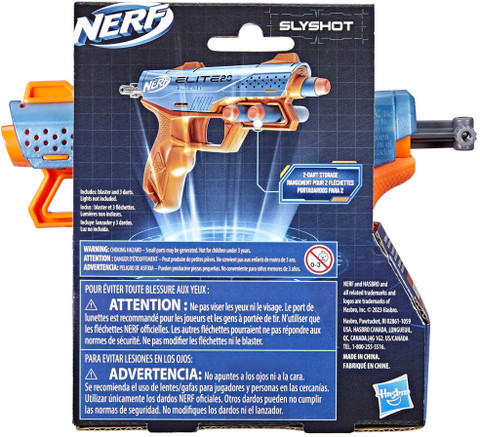 Nerf Elite Slyshot Blaster with Dart Storage, Elite Darts