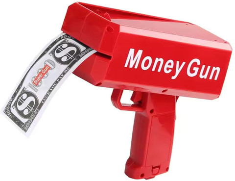 MOBIZAC Super Me Cash Canon Money Gun for Wedding Parties Notes Rain Money  Gun