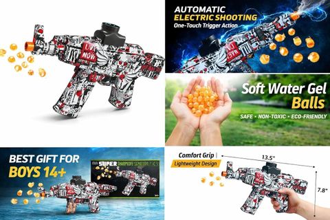 KAMMATESWARA Automatic Gel Blaster Toy Gun Multicolor - Image 8