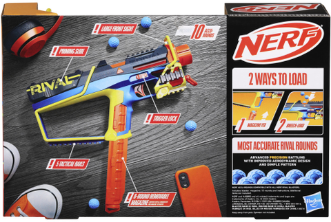 Nerf Rival Mirage XXIV-800 Blaster, 10 Rival Accu-Rounds, 2