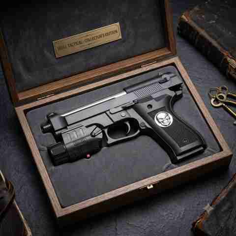 Warlord Arms 6mm Airsoft BB Pistol Toy with Scope & Silencer Attachment â Spring Powered Armor Sets (Black) - Image 5