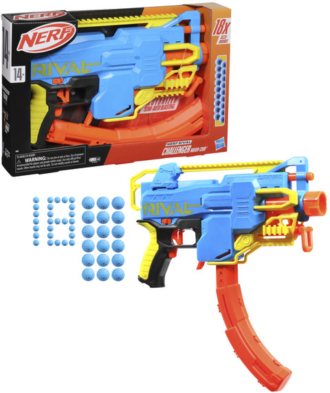 Nerf Rival Challenger MXXIV-1200 Motorized Blaster, Gifts For Teens Guns  Darts