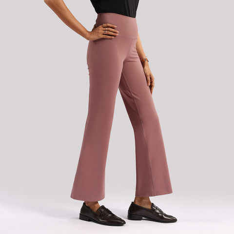 strapless open back dress Tailored High Waisted Flared Trousers | Indriv
