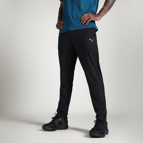 PUMA Solid Men Black Track Pants