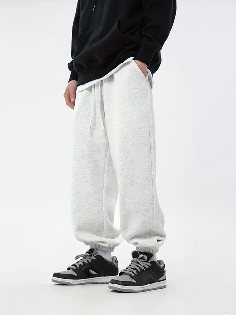 Dockstreet Solid Men Grey Track Pants - Main Image