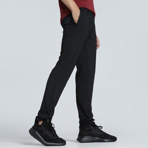 PUMA Solid Men Black Track Pants