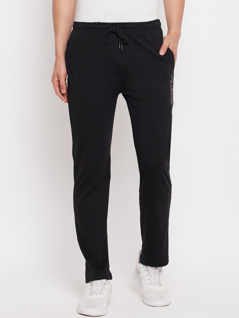 DUKE Solid Men Black Track Pants Buy DUKE Solid Men Black Track