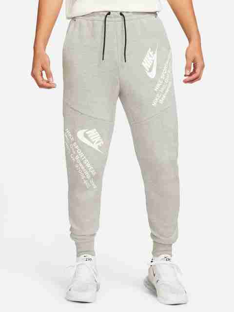 NIKE Sportswear Tech Fleece Printed Men Grey Track Pants Buy