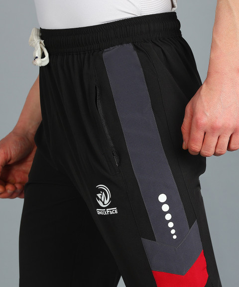 GNOCKFACE Printed Men Black Track Pants - Buy GNOCKFACE Printed