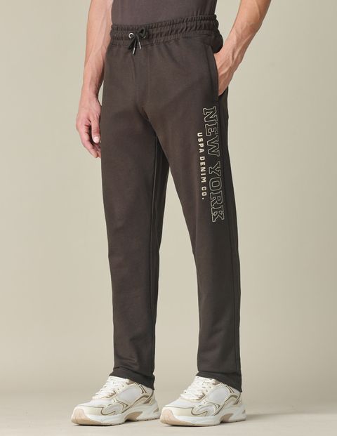U.S. Polo Assn. Denim Co. Men Graphic Print Brown Track Pants - Image 6