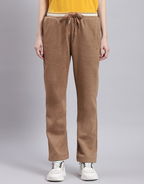 MONTE CARLO Solid Women Brown Track Pants