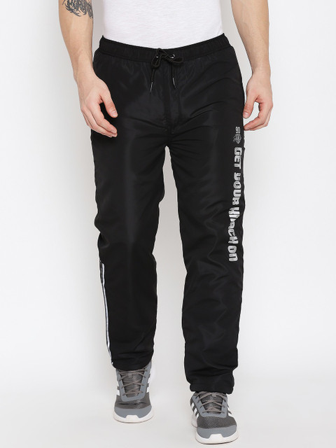 DUKE Printed Men Black Track Pants Buy DUKE Printed Men Black