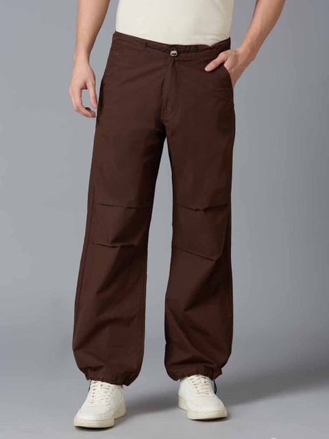 True Colors Of India Solid Men Brown Track Pants