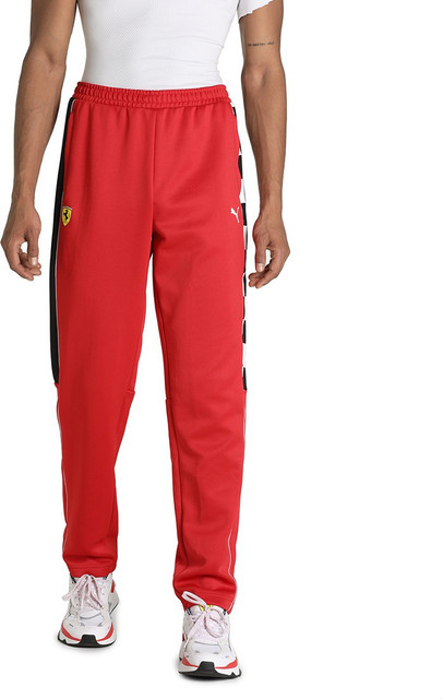 PUMA Ferrari Race MT7 Track Pants Printed Men Red Track Pants