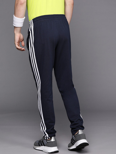 ADIDAS Striped Men Blue Track Pants Buy ADIDAS Striped Men Blue
