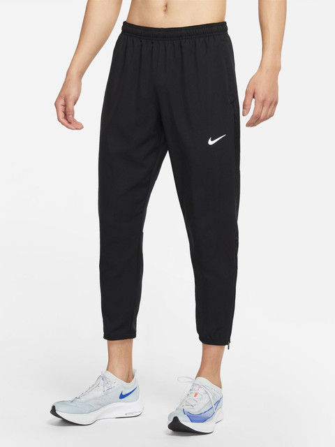 NIKE Challenger Solid Men Black Track Pants
