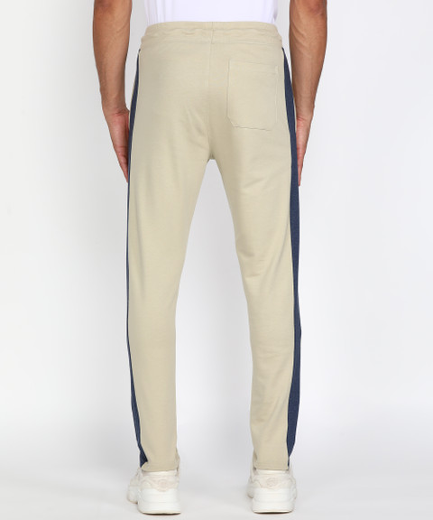 PETER ENGLAND Striped Men Beige Track Pants