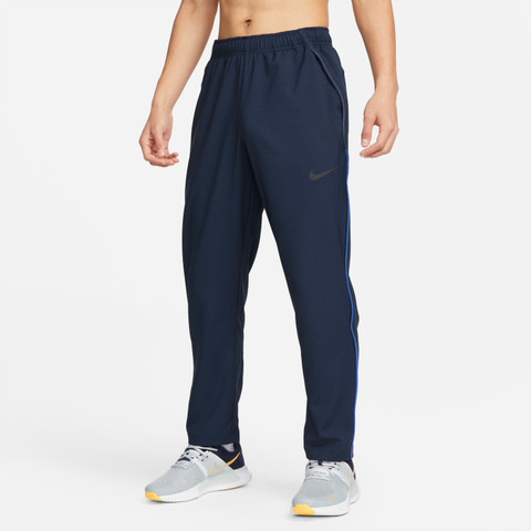 NIKE Dri-FIT Solid Men Dark Blue Track Pants Buy NIKE Dri-FIT