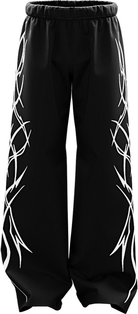 Be Savage Printed Men Black Track Pants
