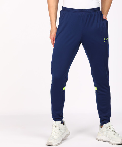 NIKE Dri-FIT Solid Men Blue Track Pants Buy NIKE Dri-FIT Solid
