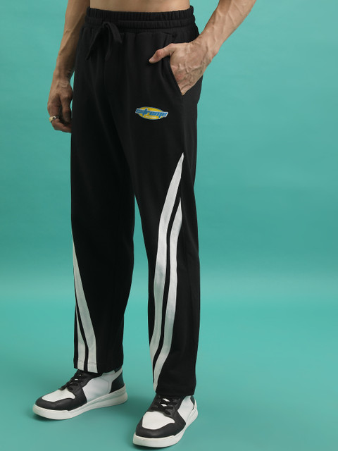 HIGHLANDER Striped Men Black Track Pants Buy HIGHLANDER Striped