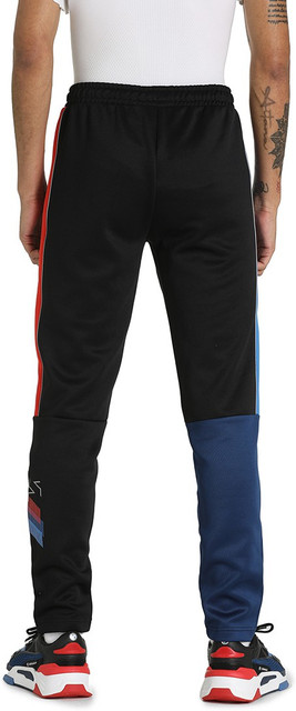 PUMA BMW MMS MT7 Track Pants Slim Colorblock Men Black Track Pants