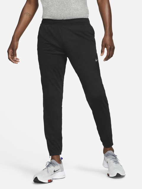 NIKE Challenger Solid Men Black Track Pants