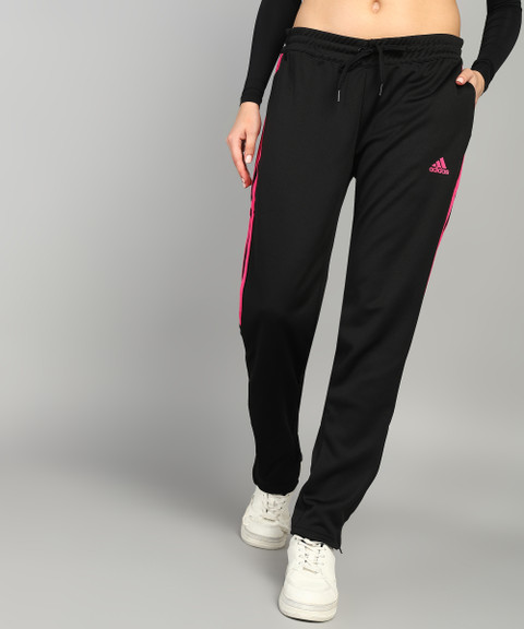 ADIDAS Striped Women Black Track Pants Buy ADIDAS Striped Women