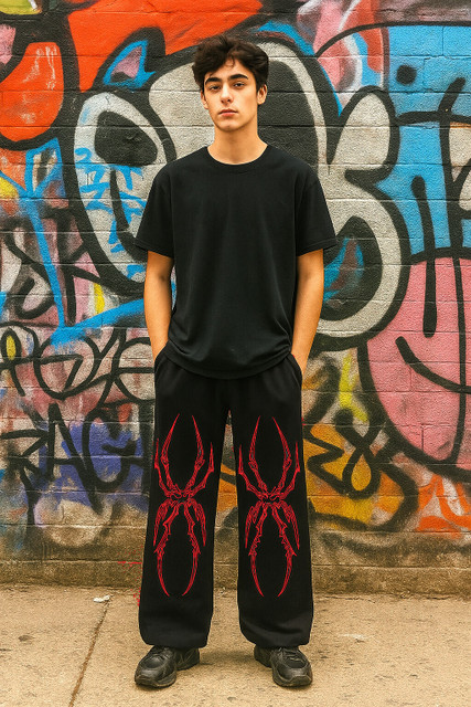 ZEN1FASHION Printed Men Black Track Pants - Buy ZEN1FASHION