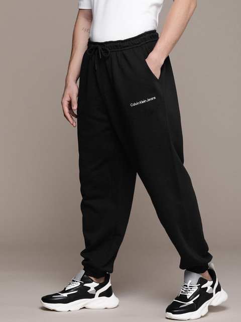 Calvin Klein Jeans Solid Men Black Track Pants