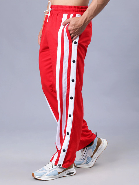 WEARDUDS Self Design Men Red, White Track Pants