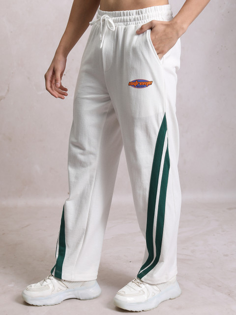 HIGHLANDER Striped Men White Track Pants Buy HIGHLANDER Striped