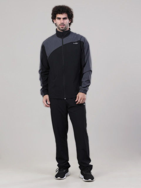 CANJUICE Colorblock Men Track Suit