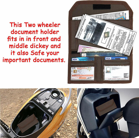 DAHSHA PK Two Wheeler/Car Document Holder Storage Wallet Driving Licence
