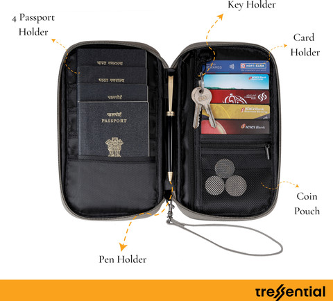 Tressential Waterproof Passport Holder Travel Organizer Wallet