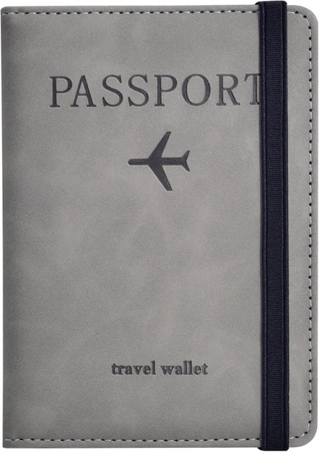 Dejmin Blocking Passport Holder Cover PU Leather Travel Wallet Organiser  Passport Case