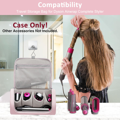 ELEPHANTBOAT Travel Storage Bag for Dyson Air wrap Holder Hair