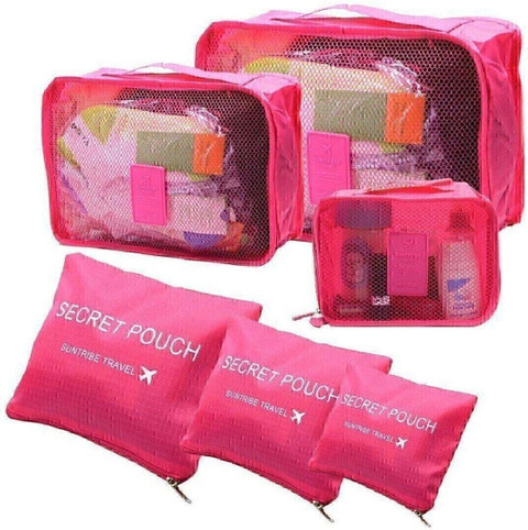 SHUANG YOU Packing Cubes Set Travel Garment Storage Bag Clothes