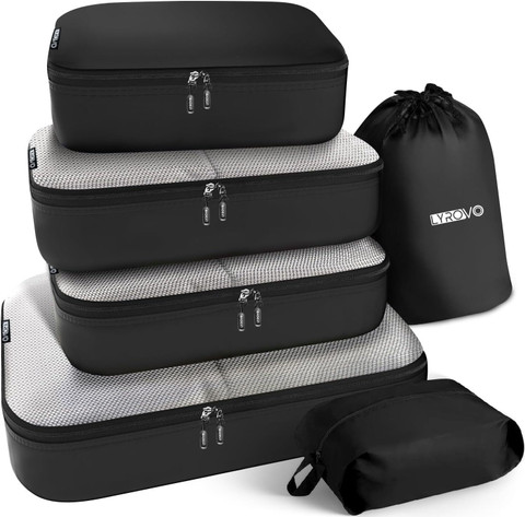 Lyrovo Set Packing Cubes Travel Accessories Packing Organizers