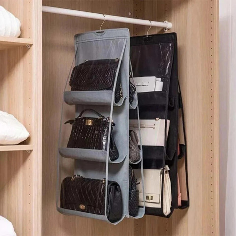 Wardrobe Pocketbook Shelf Organizer LAVNIK Hanging Handbag