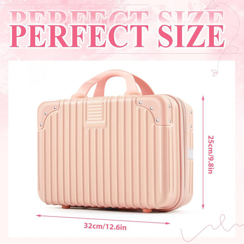 ENNCOZY Mini Hard Shell Hard Travel Luggage Makeup Case Travel