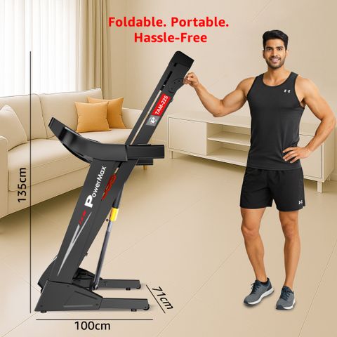 Powermax Fitness TAM-225 (5HP Peak) with Speaker, Pulse Sensor