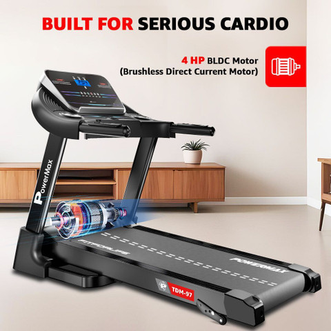 Powermax Fitness TDM-97 (4HP Peak)Pre-set Workout Programs, Heart