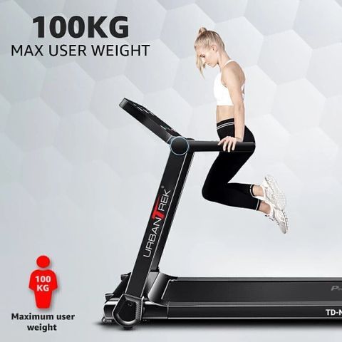 Powermax Fitness TD-N1 (4HP Peak) Pre-Set Workout, Compact Vertical ...