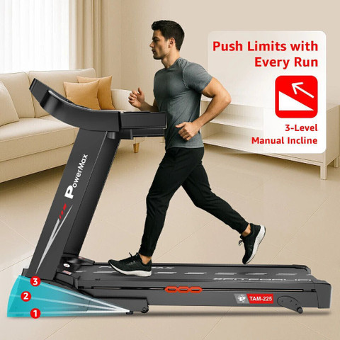 Powermax Fitness TAM-225 (5HP Peak) with Speaker, Pulse Sensor