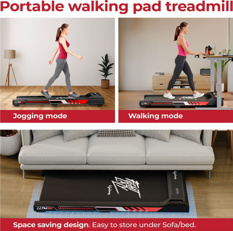 Lifelong Walking Pad Treadmill for Home 3Hp Peak Dc Motor