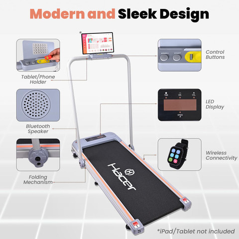 Pad Folding Walking Treadmill Hacer Walking Pad 2HP Electric