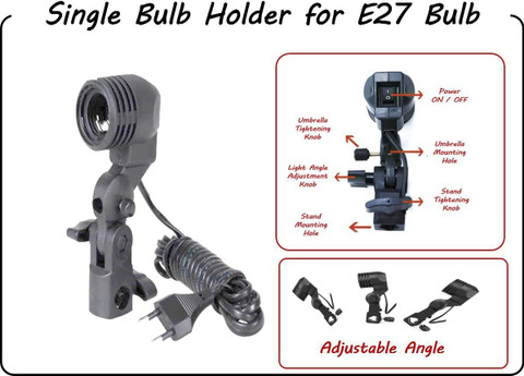 PICPRO Umbrella Light for Studio 20W Bulb for Photography Videography  Single Holder Tripod Kit