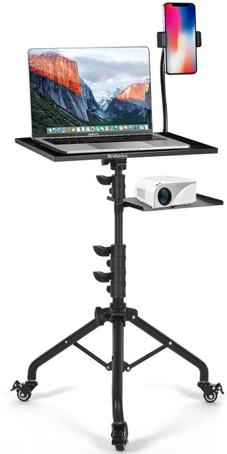 FB Stand Black cmpgeeksカラー BROLAVIYA Projector Tripod Stand, Laptop Stand, For Office, Home